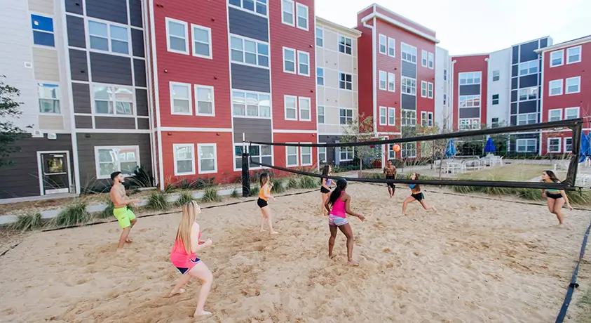 sand volleyball court